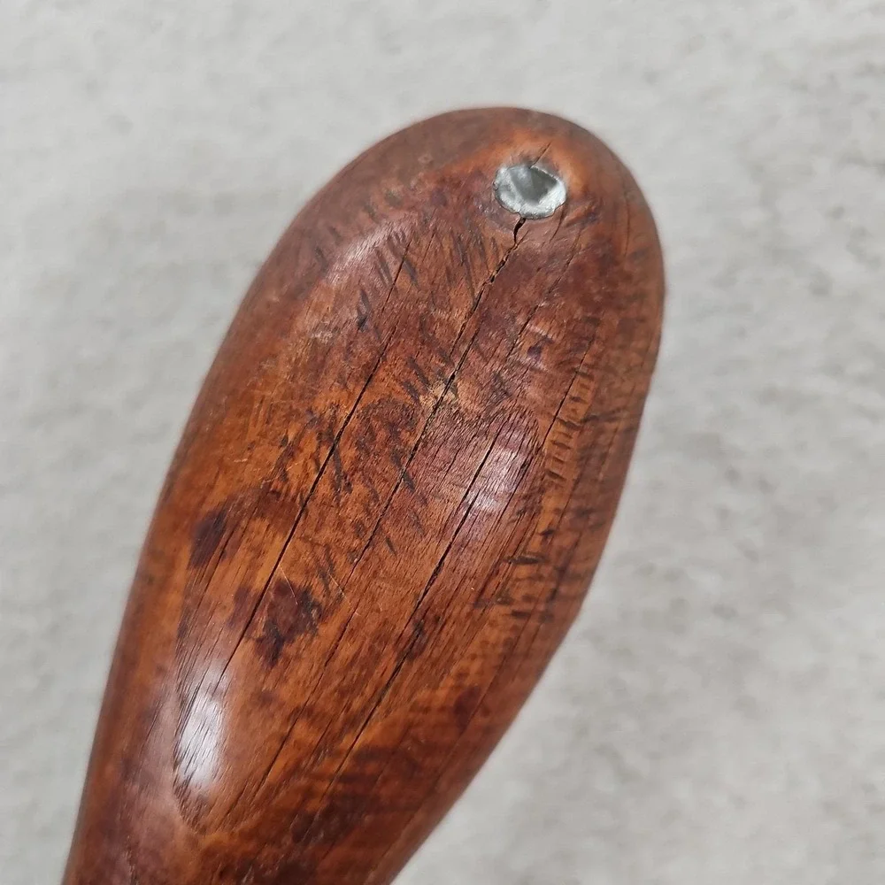 THICK VTG/Antique Hand Carved Wooden Spoon 18